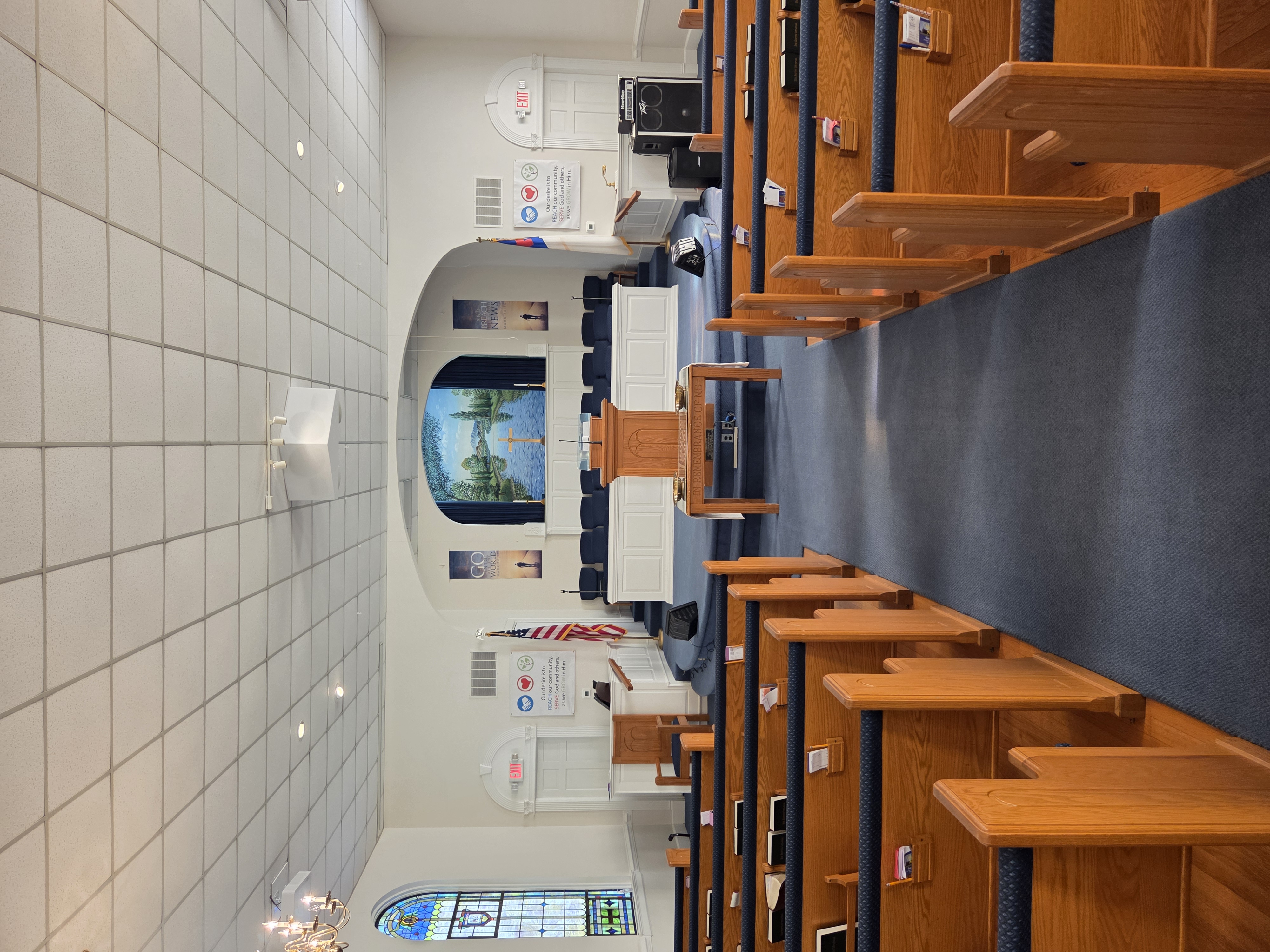 Dentro del santuario